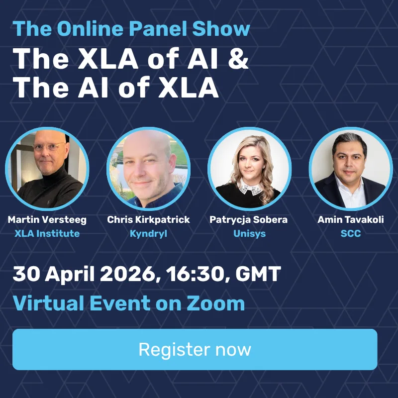 The XLA of AI & The AI of XLA - Panel Card - 800 x 800 - blue background (2)